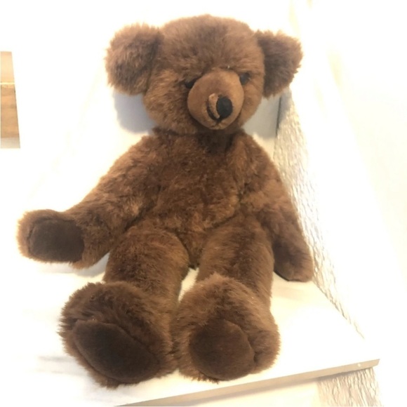 Vintage Applause Plush Teddy Bear Rare 88 Safari Brown 19” Stuffed Animal Toy - Picture 5 of 10